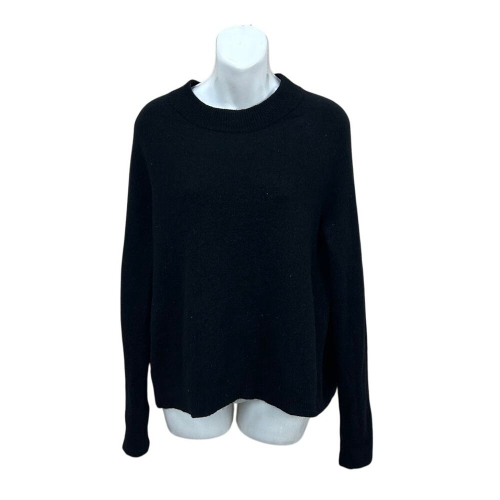 Athleta Black Wool Blend Sweater size M
